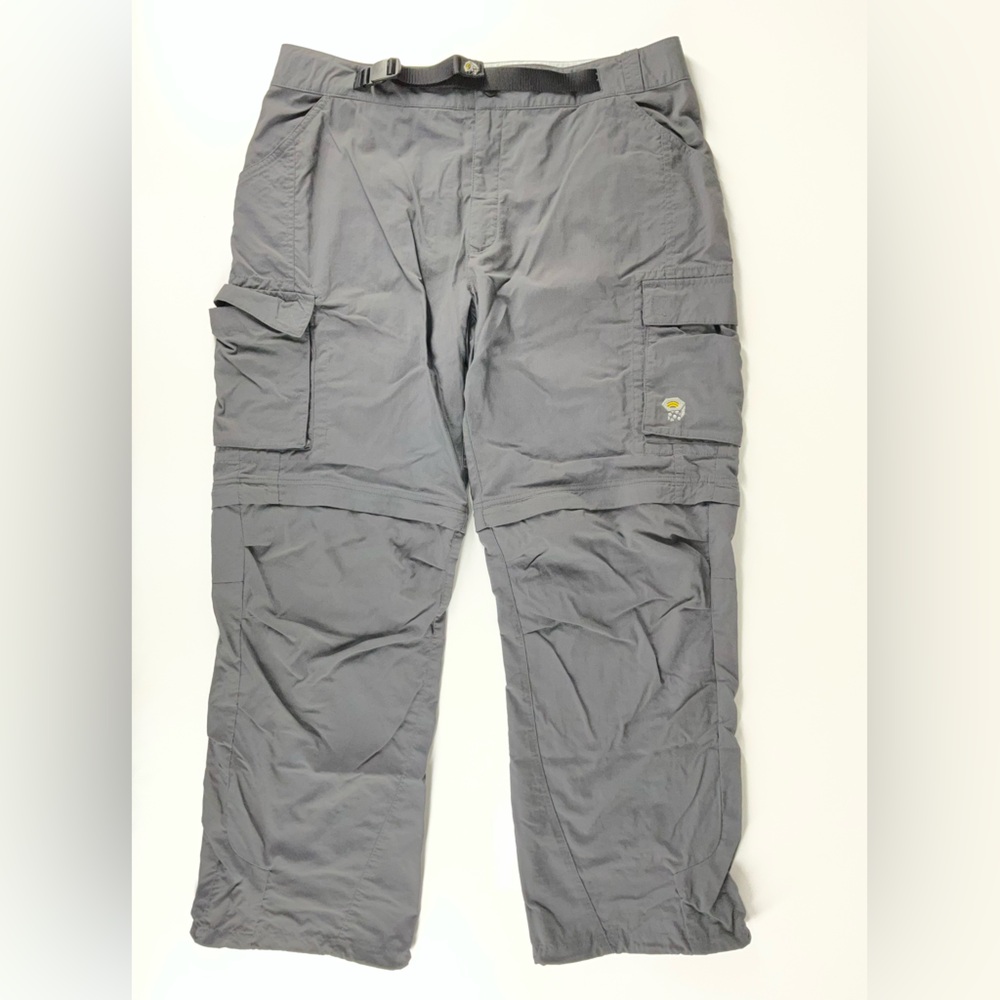 Mountain Hardwear Men's Gray Mesa Cargo Convertible Hiking Pants Size XL